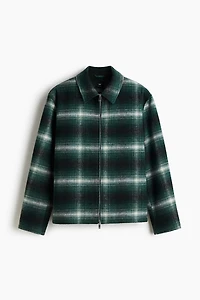 Regular-Fit Wool-Blend Overshirt