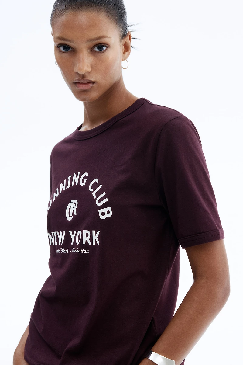 T-Shirt with Printed Motif