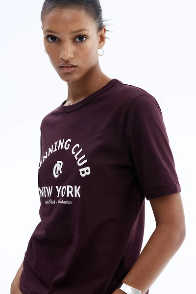 T-Shirt with Printed Motif