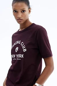 T-Shirt with Printed Motif