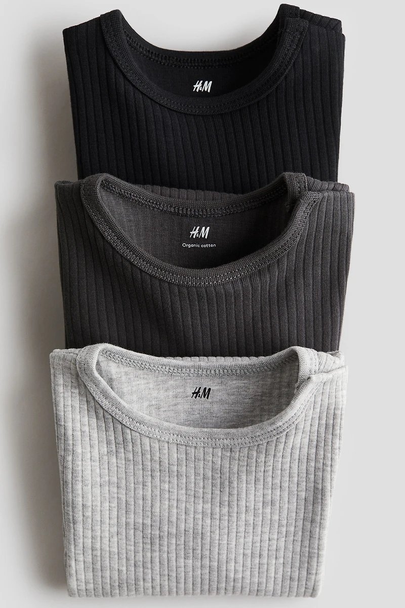 3-pack Ribbed Bodysuits