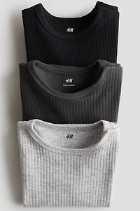 3-pack Ribbed Bodysuits
