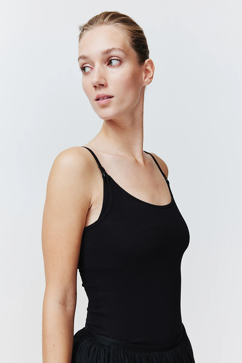 MAMA Lot de 2 hauts d'allaitement bretelles fines
