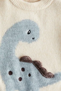 Motif-Detail Sweater