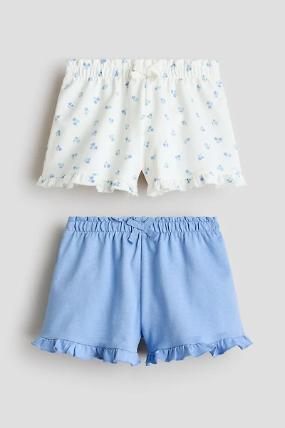 2-Pack Ruffle-Trimmed Sweatshorts