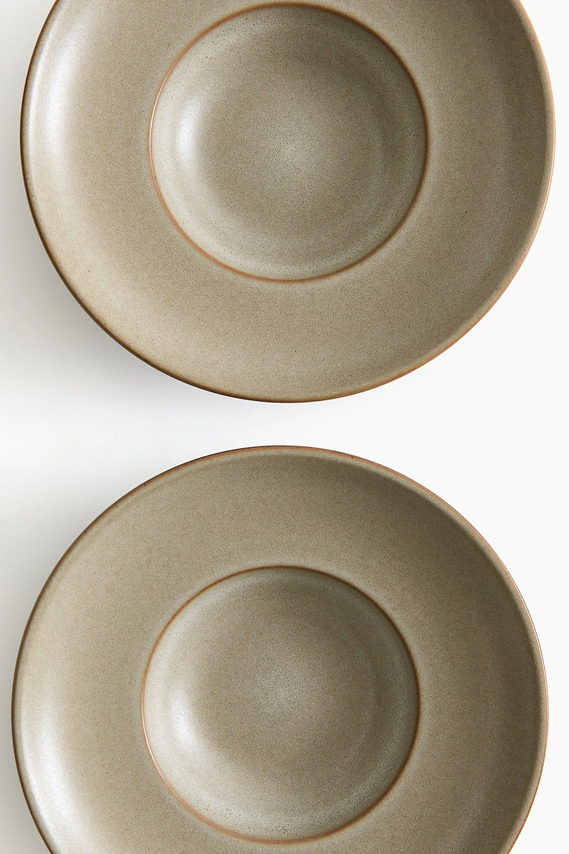 2-Pack Small Reactive-Glaze Deep Plates