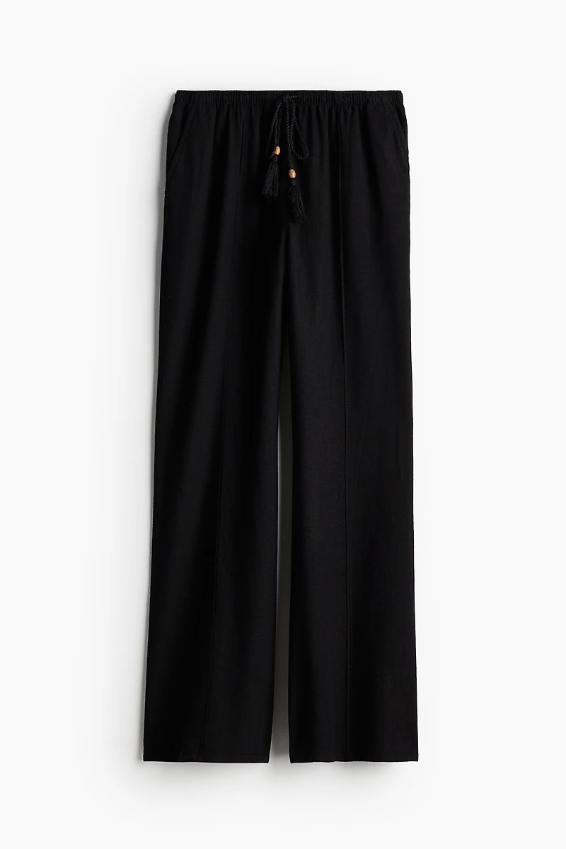 Linen-blend Pants