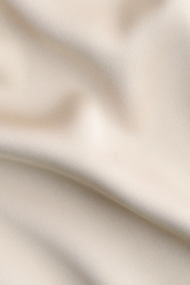 Satin Mock Turtleneck Top
