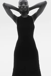 Robe maxi en tricot côtelé