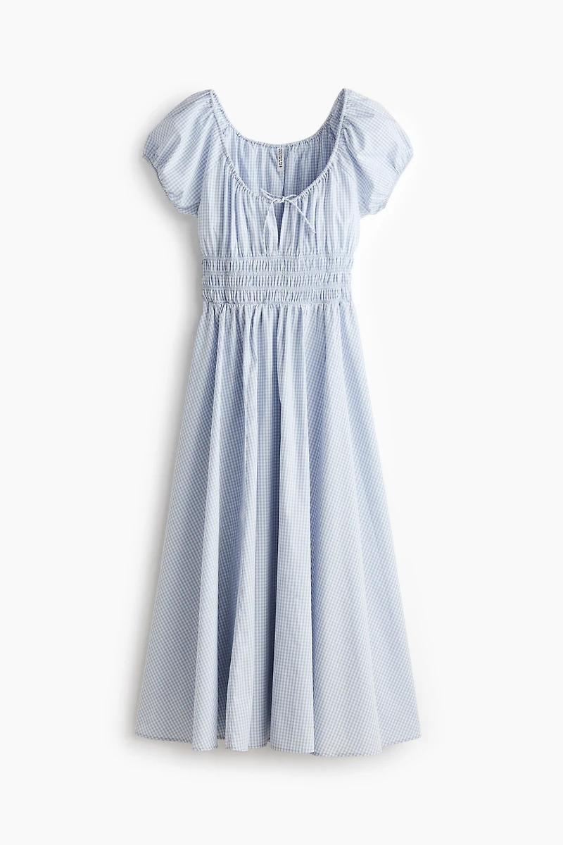 Smocked-Waist Dress