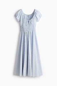 Smocked-Waist Dress