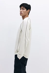 Loose-Fit Mesh Shirt