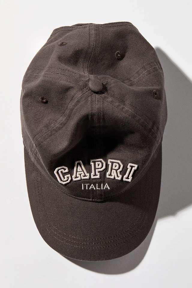Embroidered-motif Twill Cap