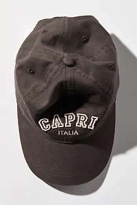 Embroidered-motif Twill Cap