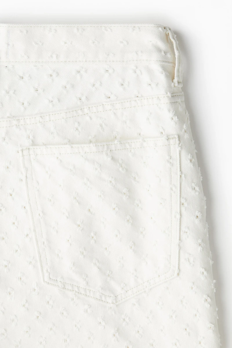Jeans ample à motifs