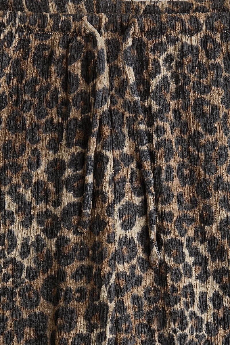 Textured Jersey Pants