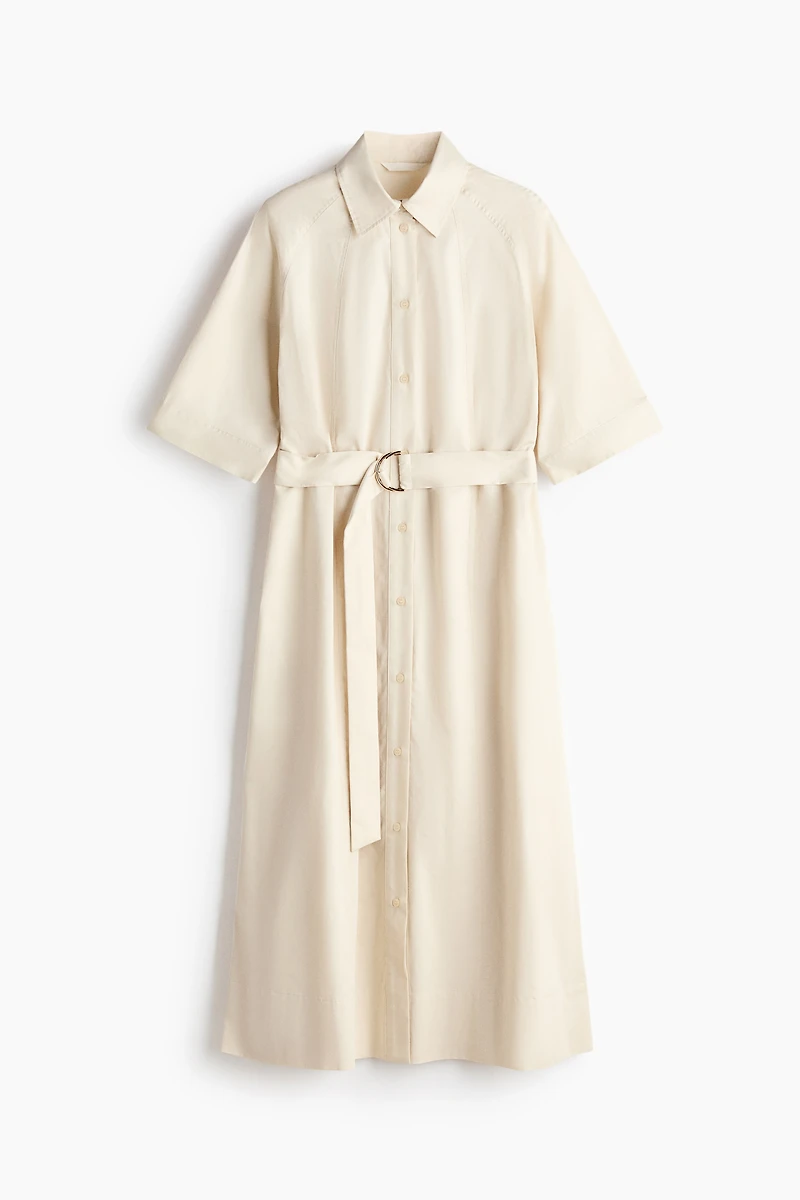 Cotton Poplin Shirt Dress