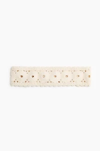 Crochet-Look Cotton Hairband