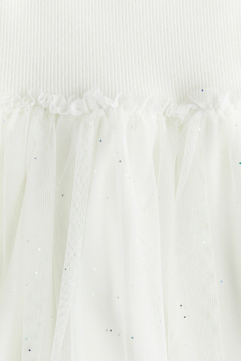 Dress with Tulle Skirt