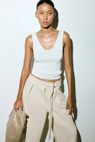 Belted Pants
