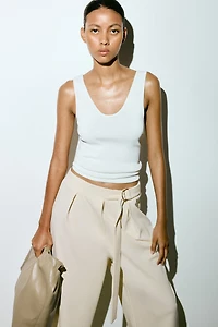 Belted Pants