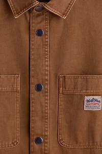 Oversized-Fit Canvas Overshirt