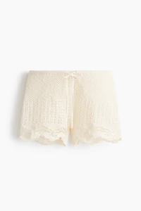 Crochet-Look Beach Shorts