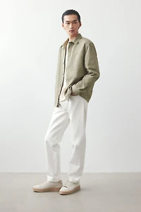Regular-Fit Cotton Twill Overshirt
