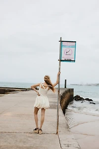 Bubble-Hem Dress