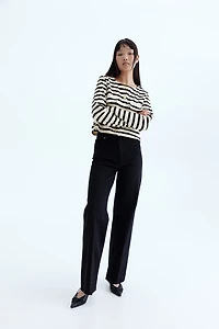 Pocket-Detail Jersey Cardigan