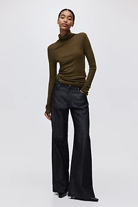 Wool Turtleneck Top