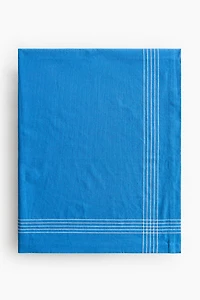 Embroidered-Motif Linen-Blend Tablecloth