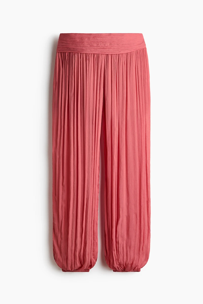 Crinkled Viscose Pants
