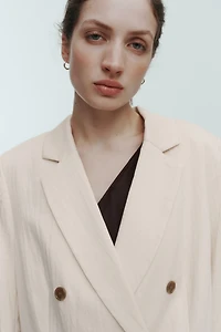 Blazer à fermeture croisée