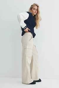 Pantalon cargo en toile