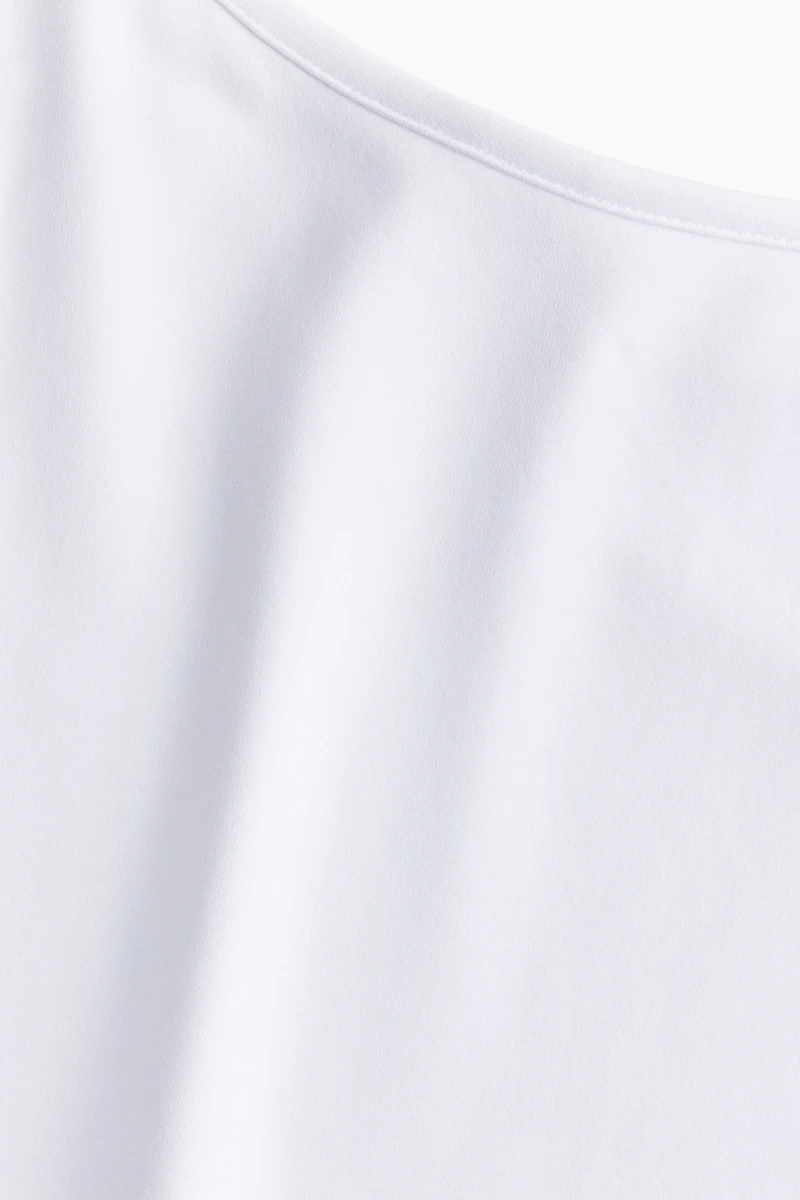 Haut en microfibre avec bretelles fines