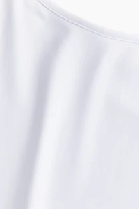 Haut en microfibre avec bretelles fines