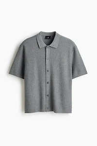 Regular-Fit Textured-Knit Shirt
