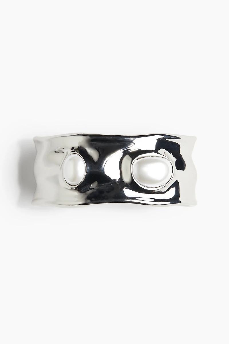 Bracelet manchette avec perles fantaisie