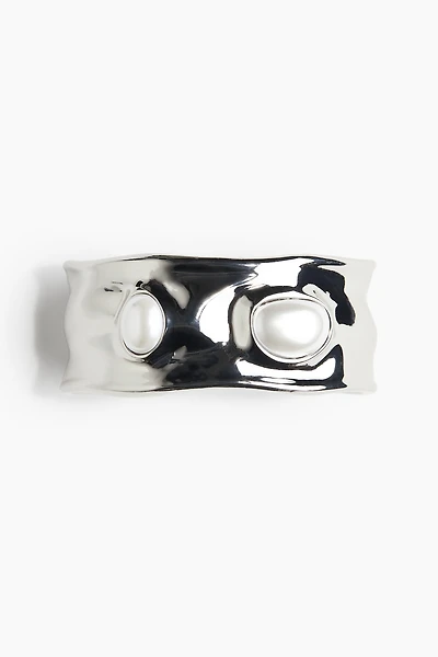 Bead-decorated Cuff Bangle