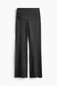 Knit Foldover-Waist Pants