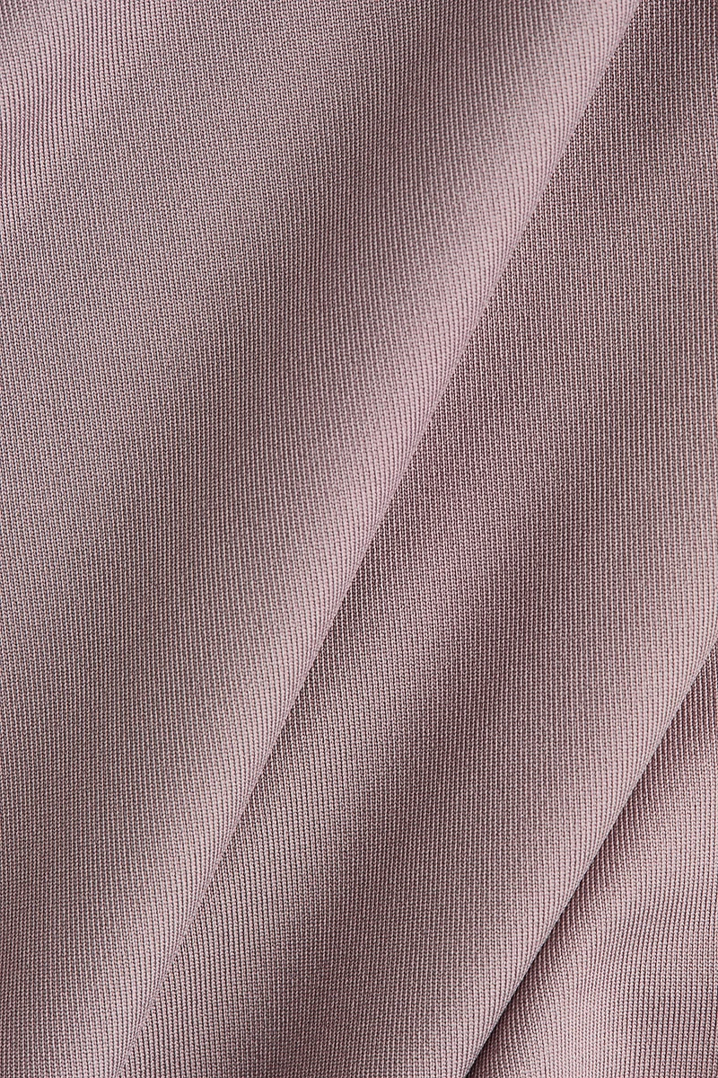 Microfiber Mock Turtleneck Top