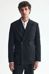 Relaxed-Fit Double-Breasted Jacket