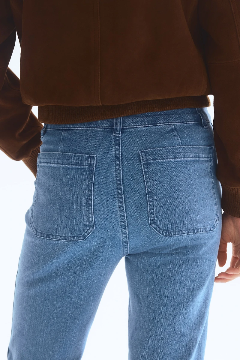 Flared Leg High Waist Jeans