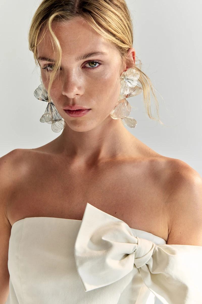Bow-Detail Bandeau Dress