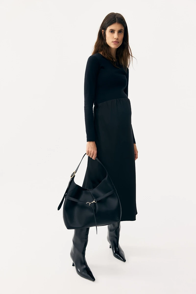 MAMA Satin Slip Skirt