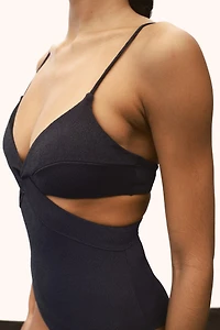 Padded-Cup Cutout Swimsuit