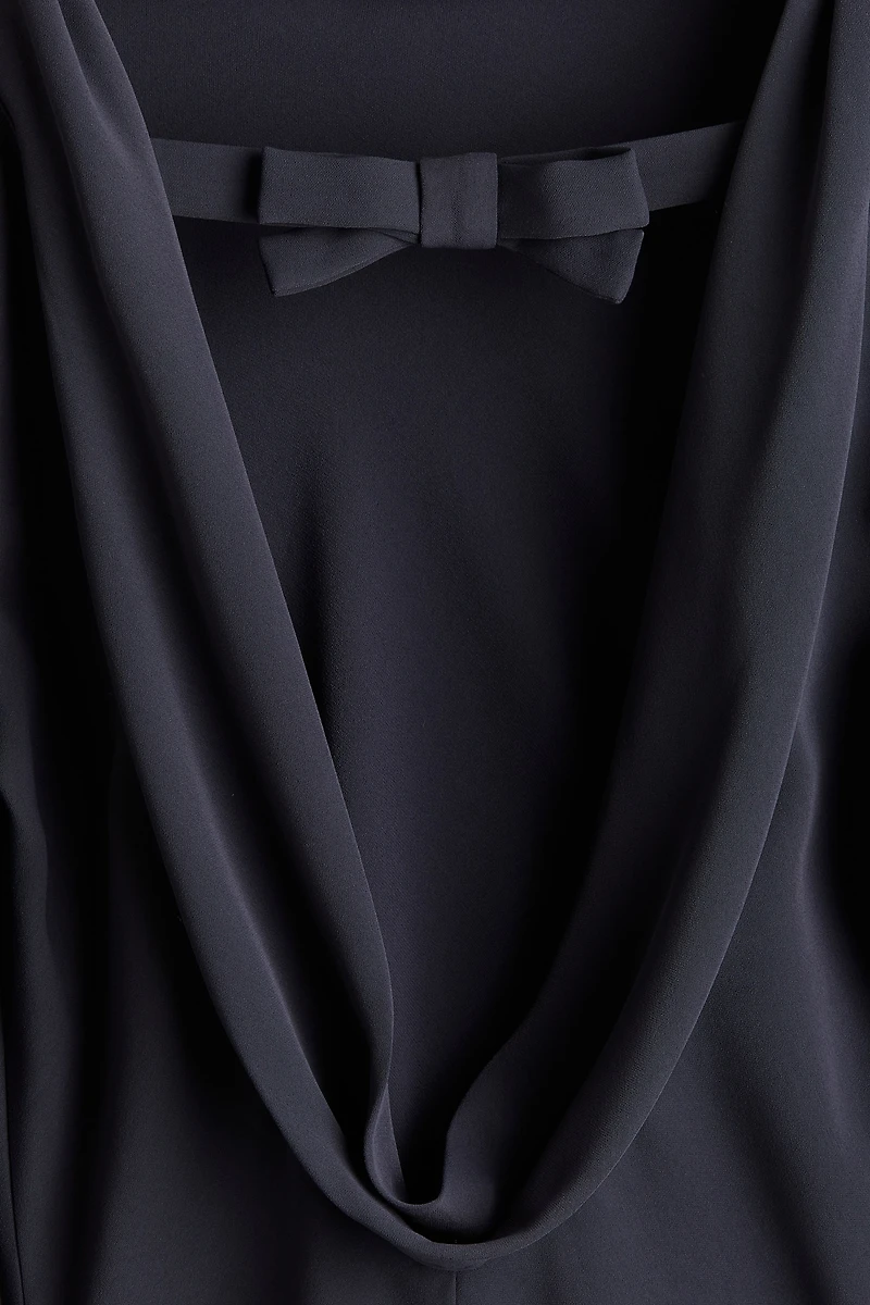 Cowl-Back Dress