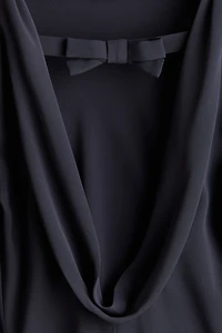 Cowl-Back Dress