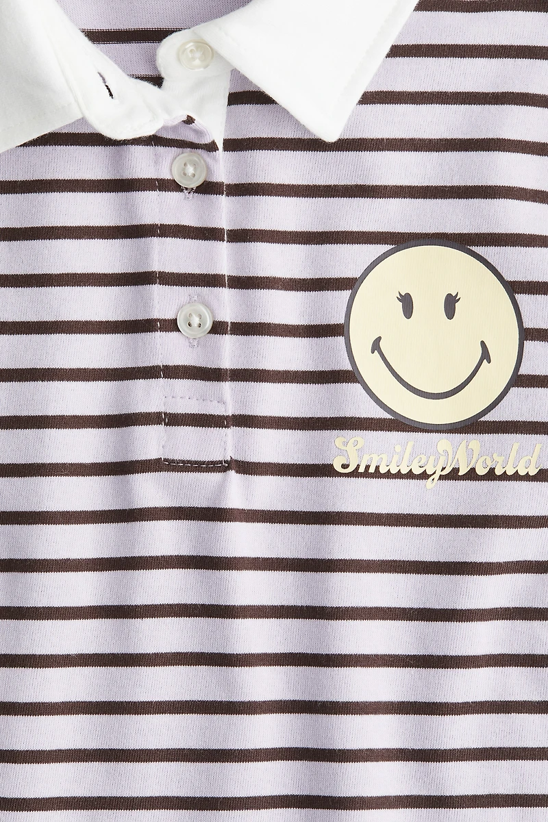 Polo de rugby avec motif imprimé